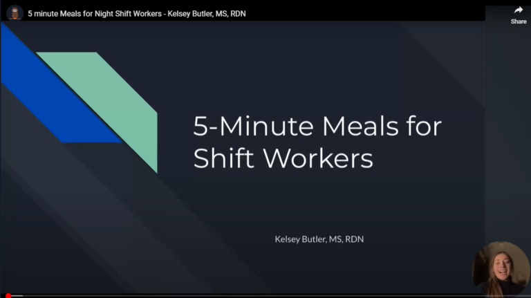 5 minute Meals for Night Shift Workers