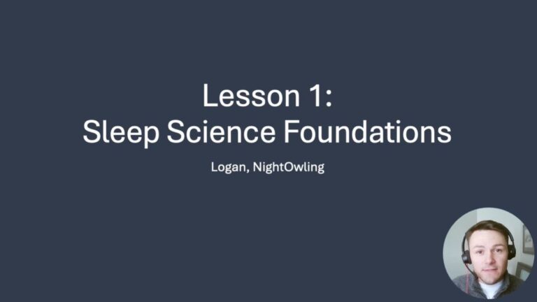 Sleep Science Foundations