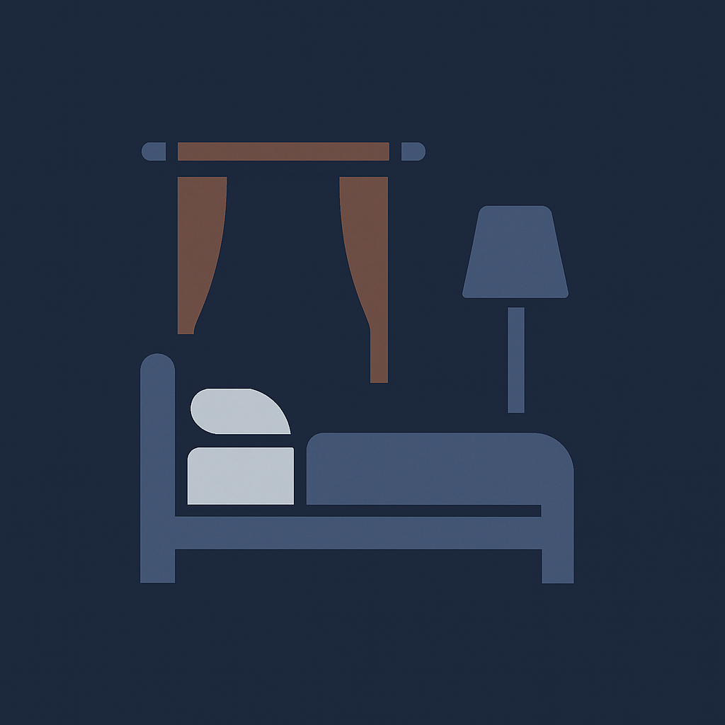 Sleep space icon.