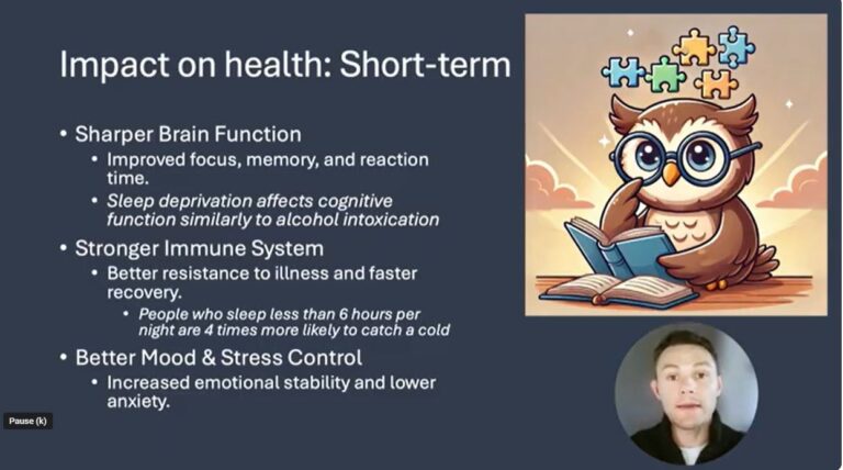 The Impacts of Sleep on our Health