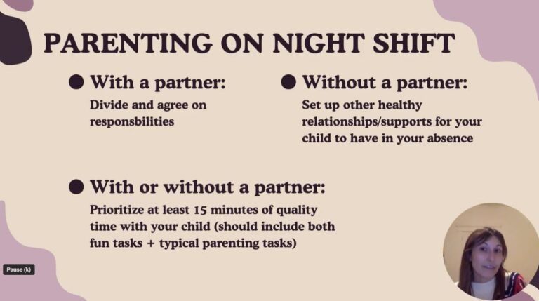 Parenting as a Night Shift Worker