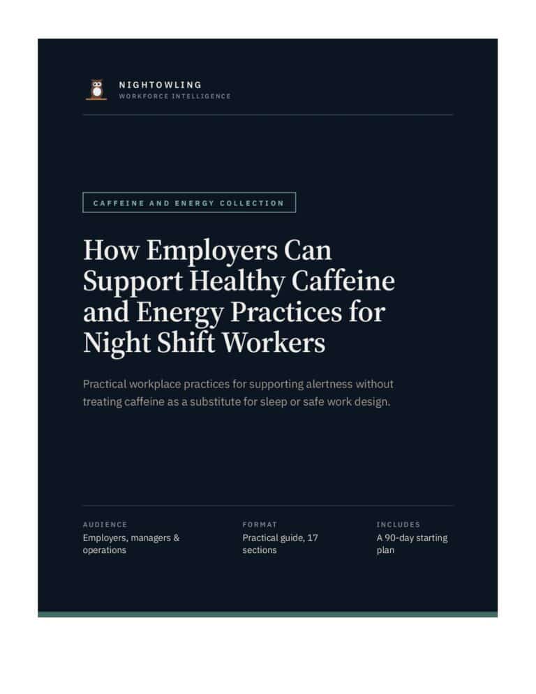 How Employers Can Support Healthy Caffeine and Energy Practices for Night Shift Workers