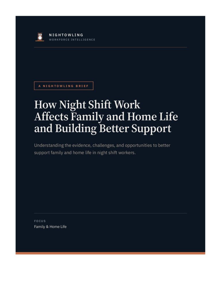 How Night Shift Work Affects Family and Home Life