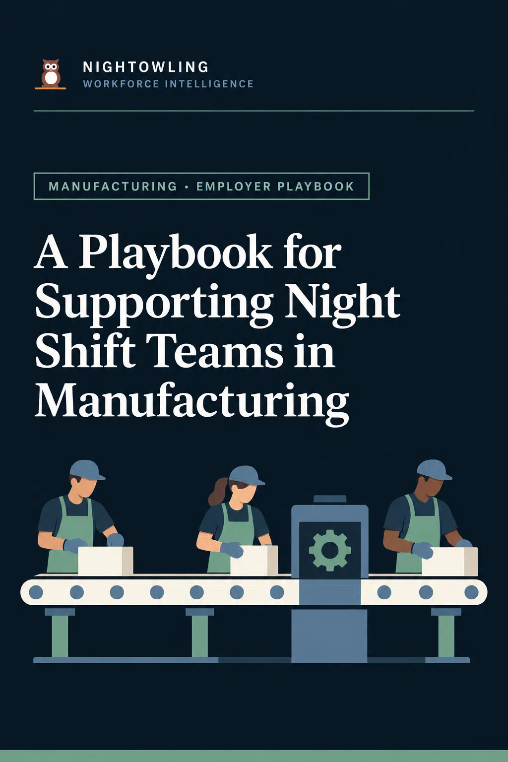 Cover of A Playbook for Supporting Night Shift Teams in Manufacturing