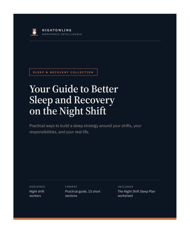 Your Guide to Better Sleep and Recovery on the Night Shift